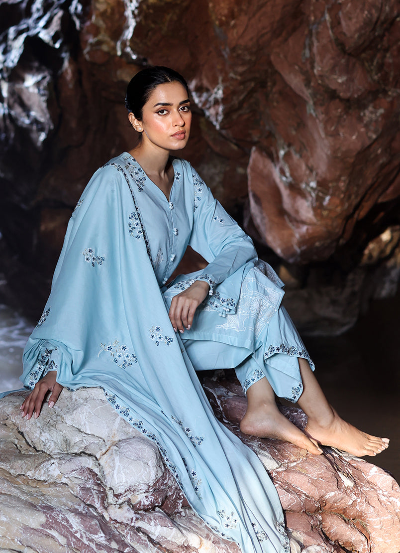 3 PC Embroidered Suit