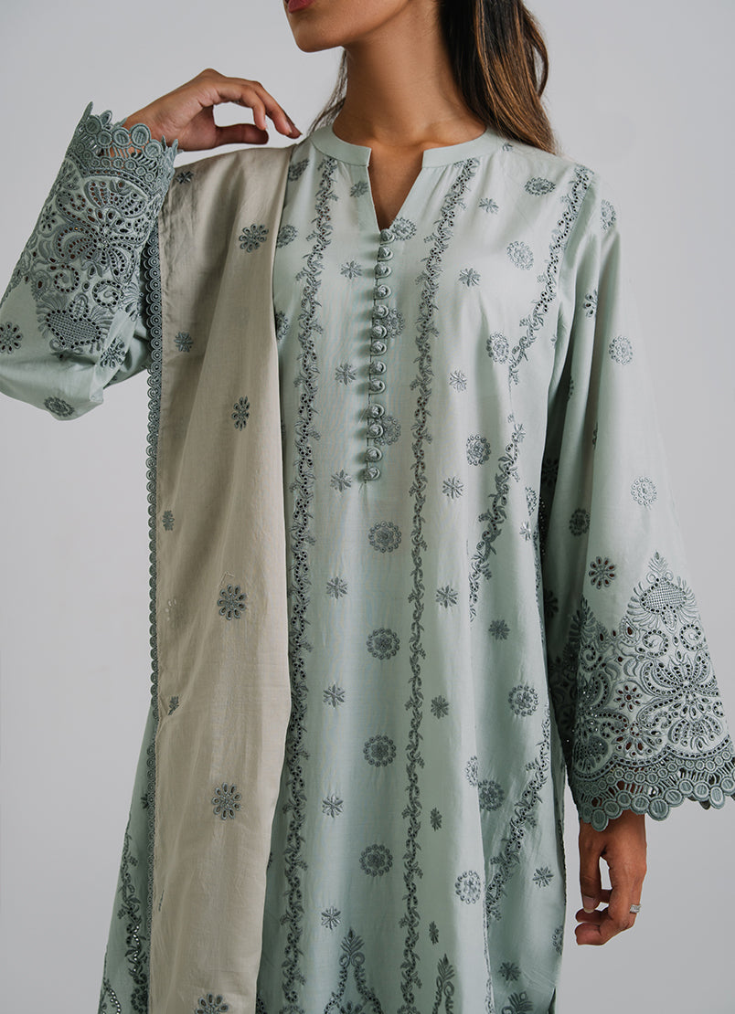 3 PC Embroidered Suit