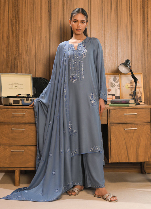 3 PC Embroidered Suit