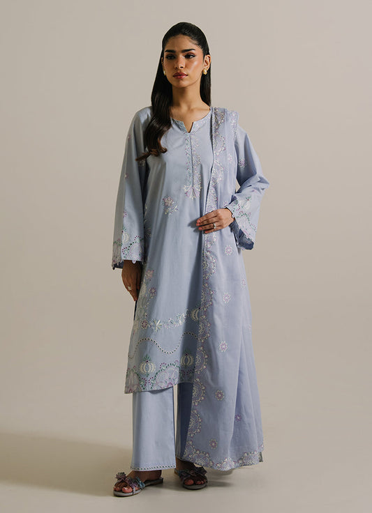 3PC Embroidered Suit