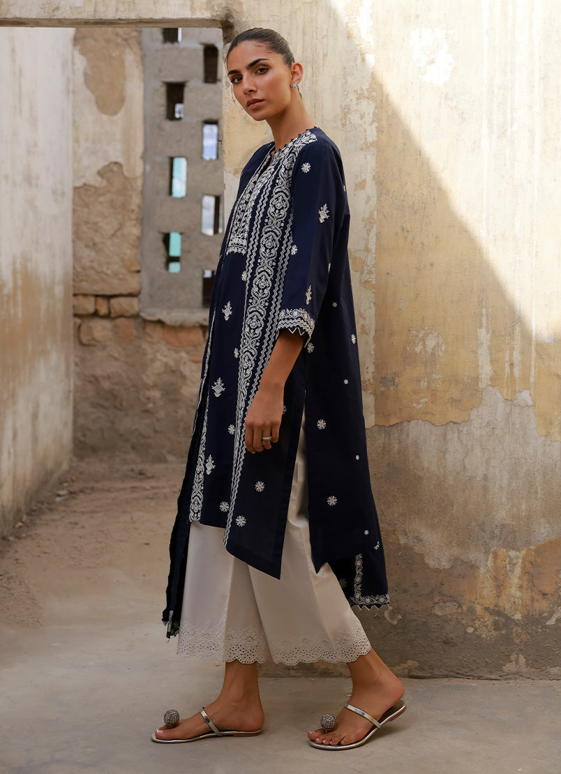Embroidered Shirt & Dupatta
