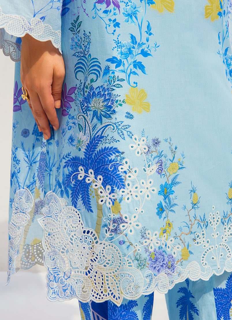 Printed Embroidered CO-ORD Set