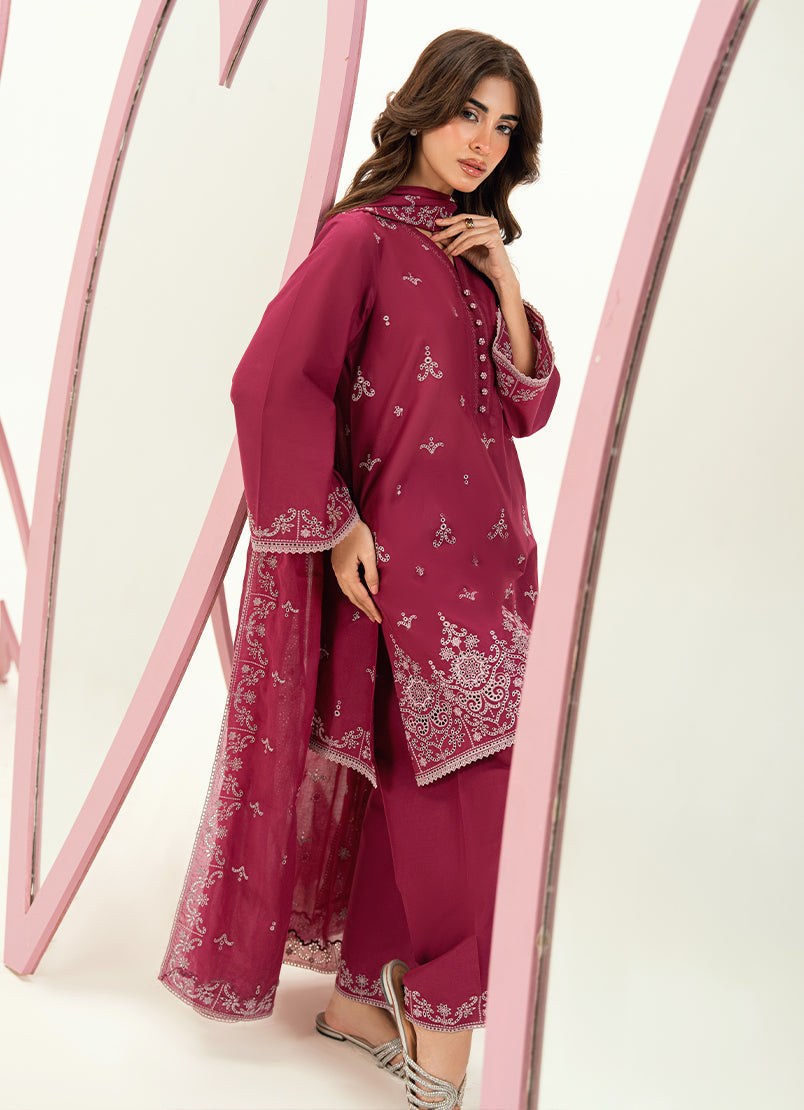 Embroidered 3 PC Suit