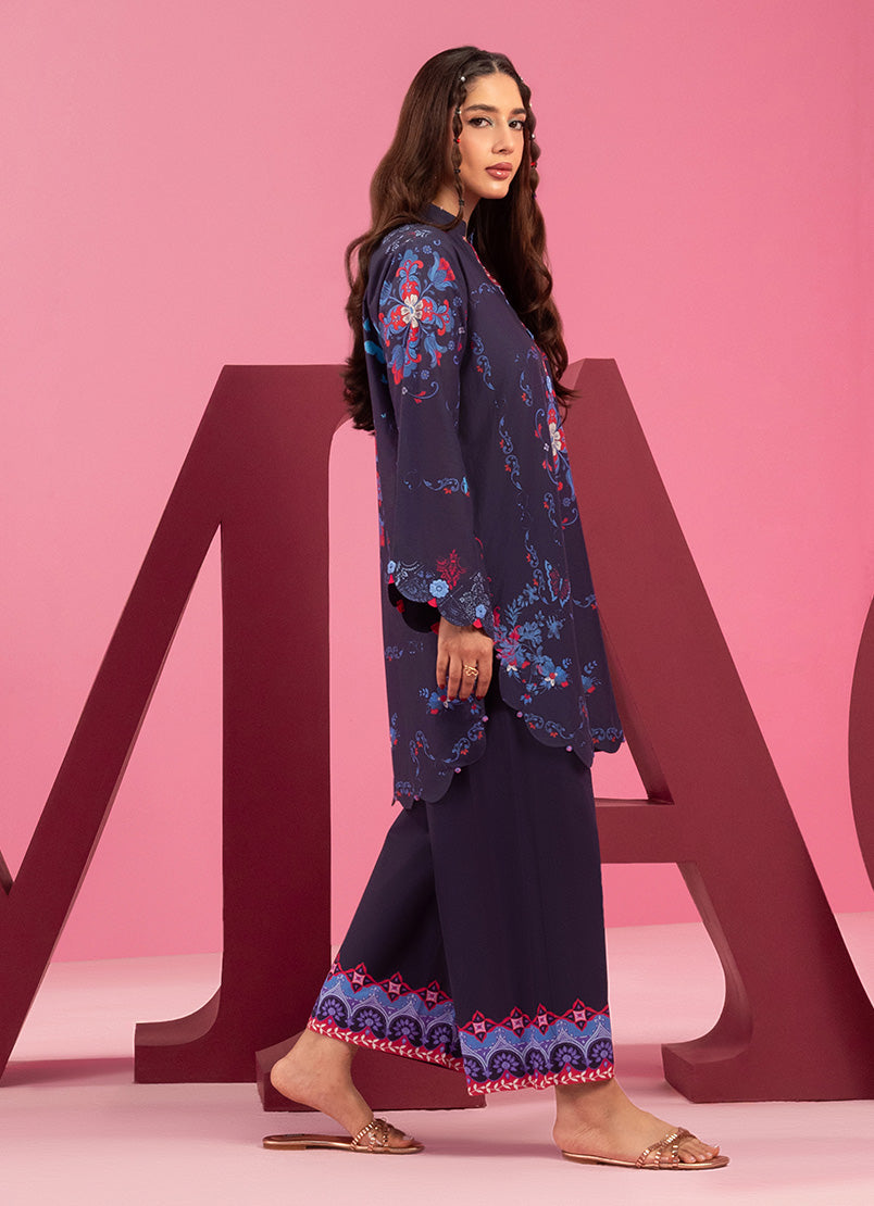 Printed Solid CO-ORD Set