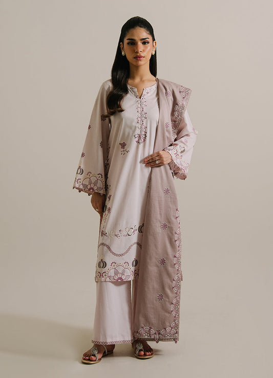 3PC Embroidered Suit