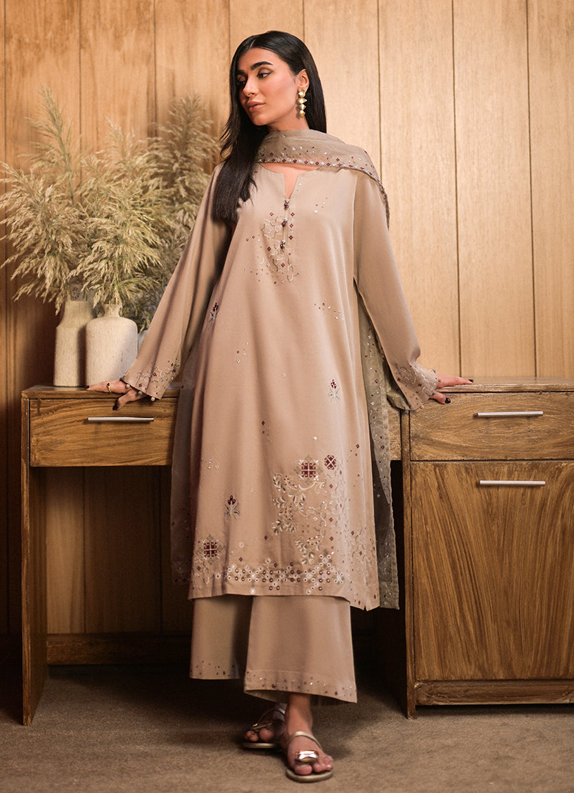 3 PC Embroidered Suit