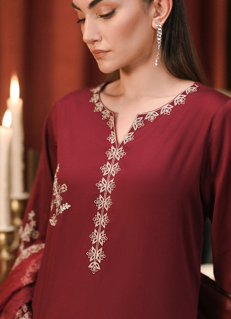 3 PC Embroidered Suit