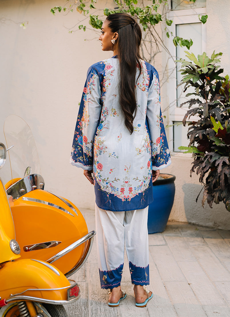 Printed Solid CO-ORD Set