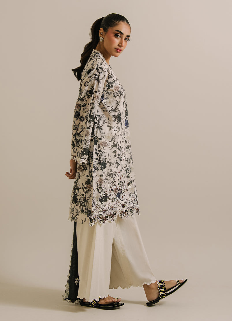 3 PC Printed Embroidered Suit