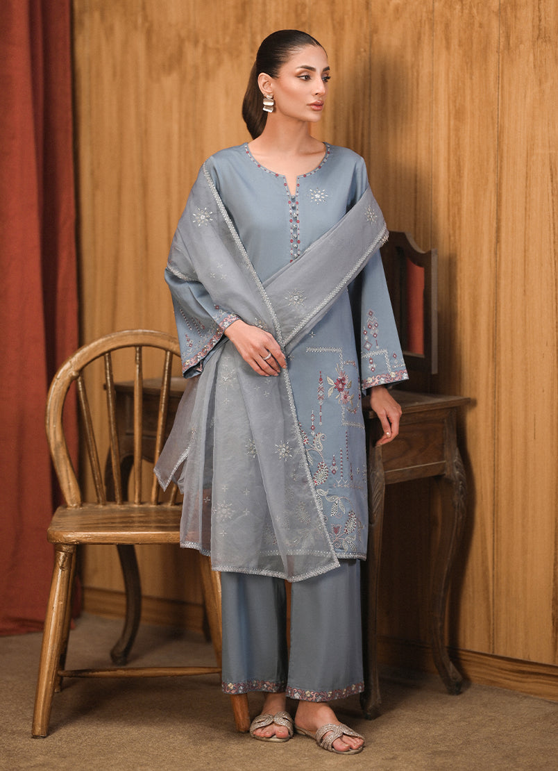 3 PC Embroidered Suit