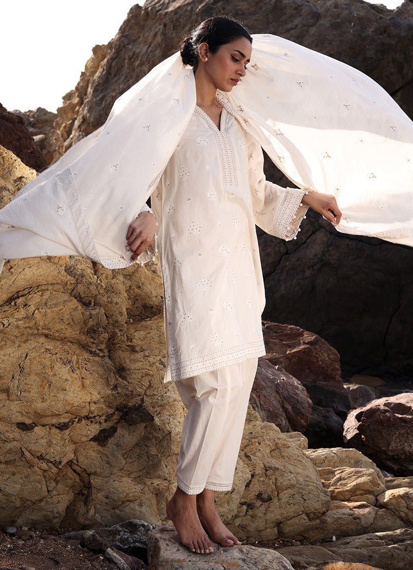 3 PC Embroidered Suit