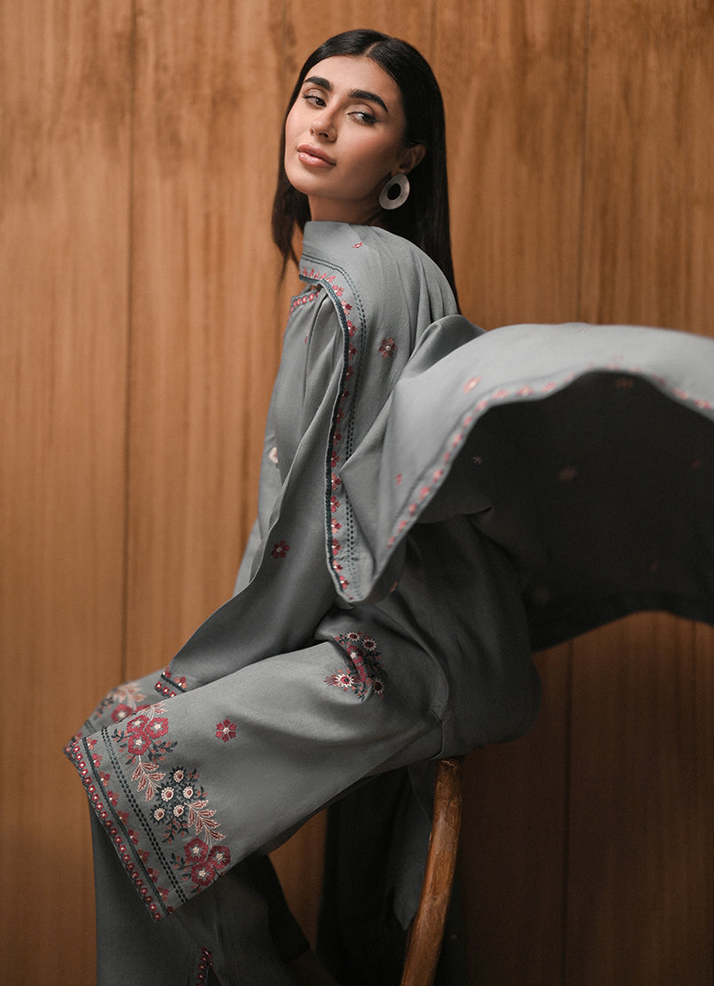 3 PC Embroidered Suit