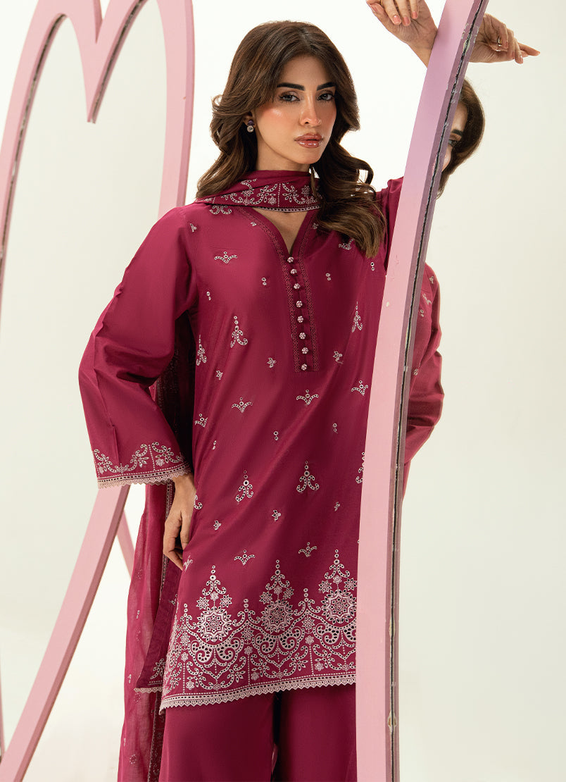 Embroidered 3 PC Suit