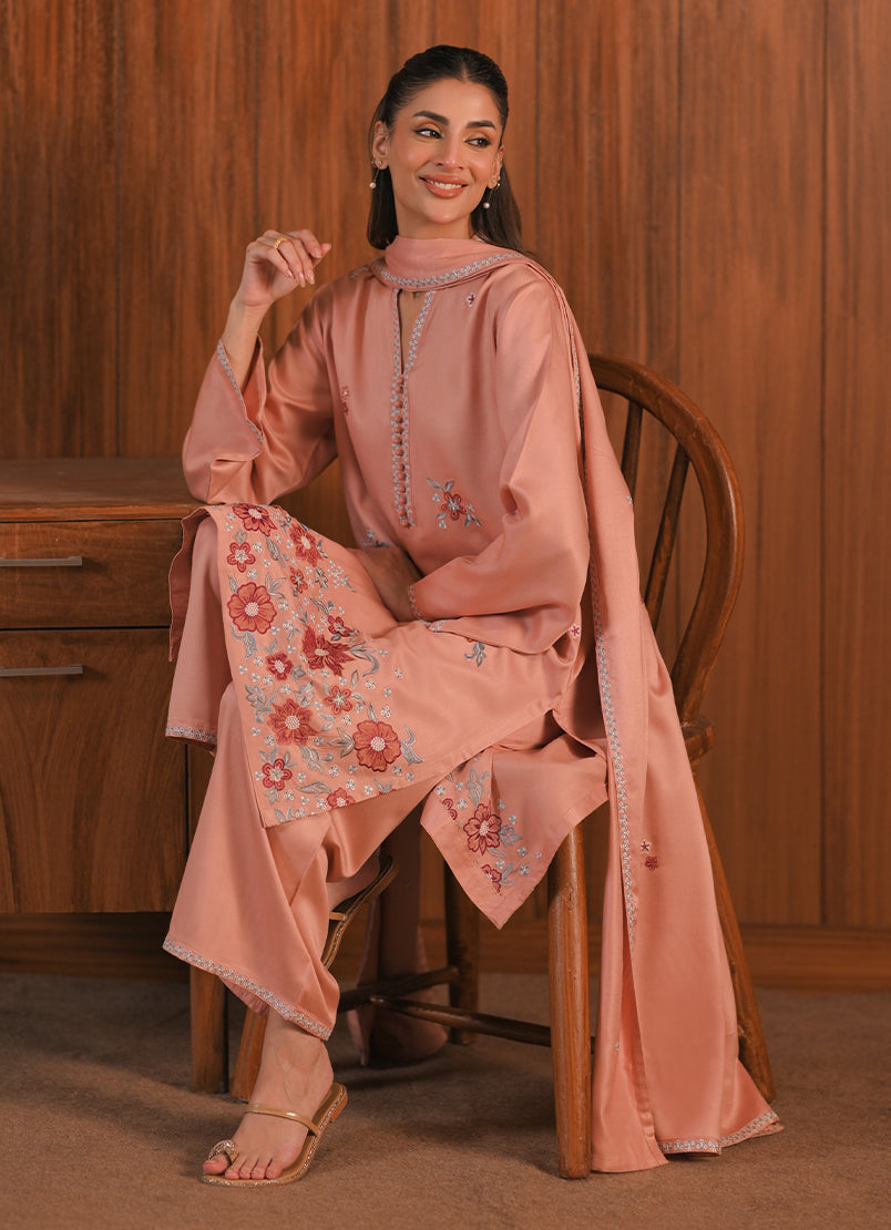 Embroidered 3 PC Suit