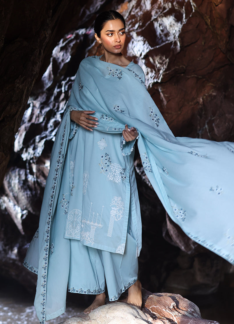 3 PC Embroidered Suit