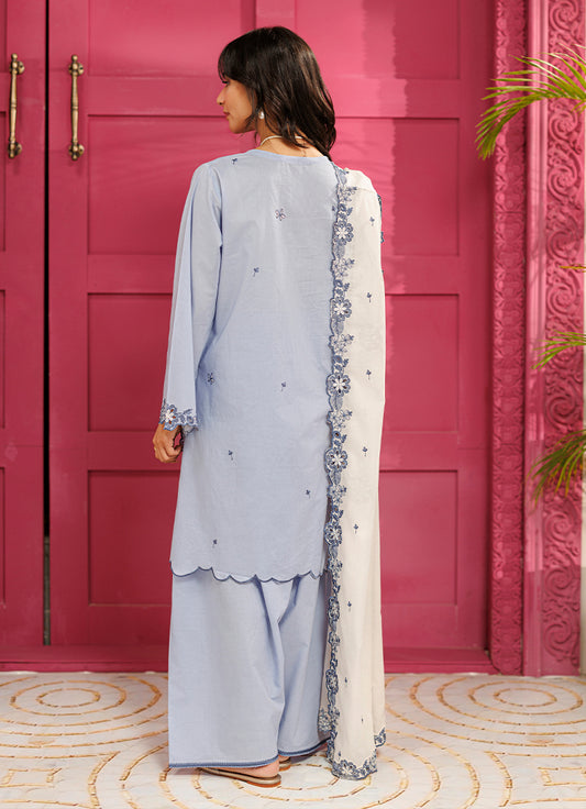 Embroidered 3 PC Suit