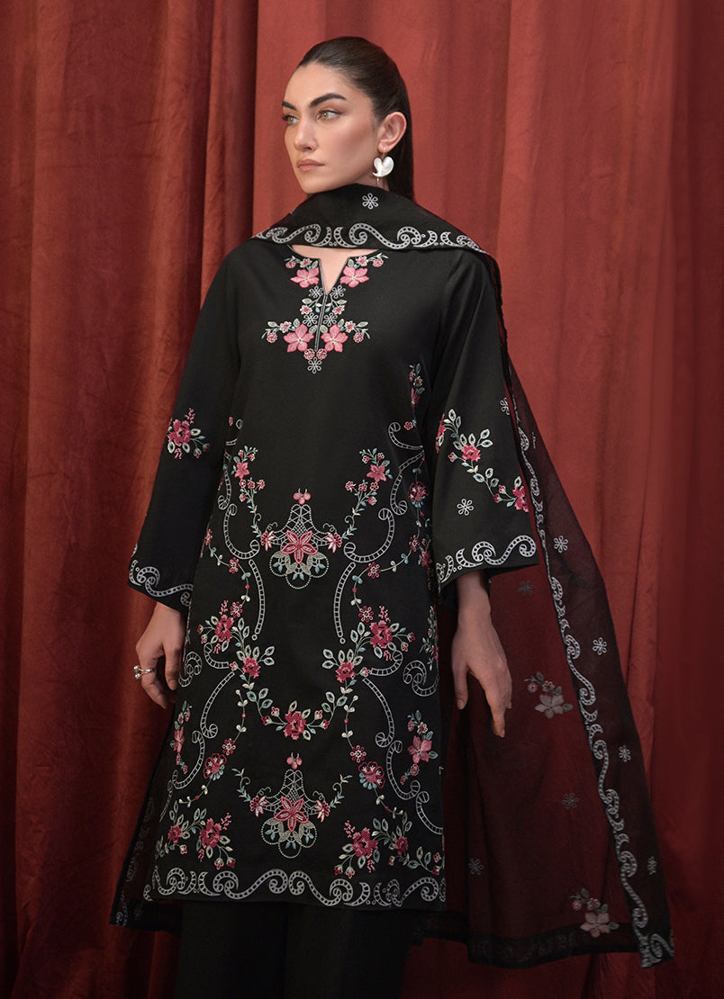 3 PC Embroidered Suit