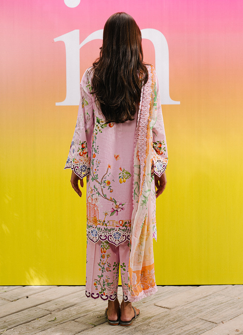 Printed Embroidered 3 PC Suit