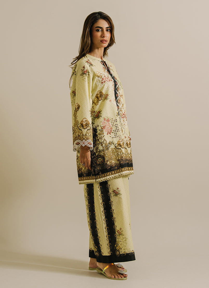 Printed Embroidered CO-ORD Set