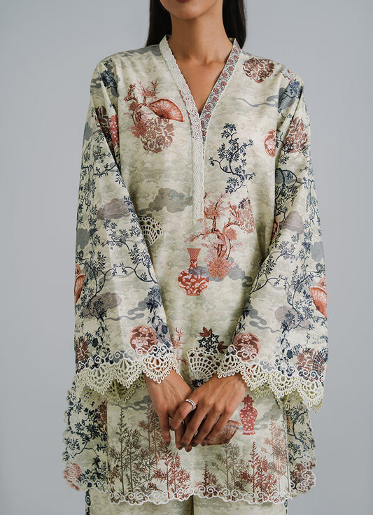 Printed Embroidered CO-ORD Set
