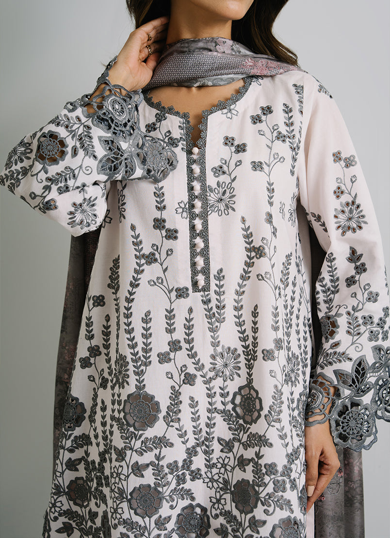 3 PC Embroidered Suit