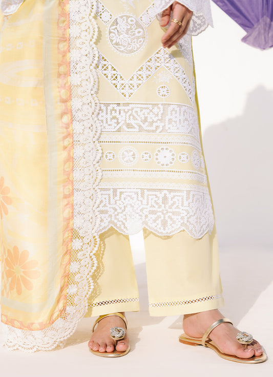 Embroidered 3 PC Suit