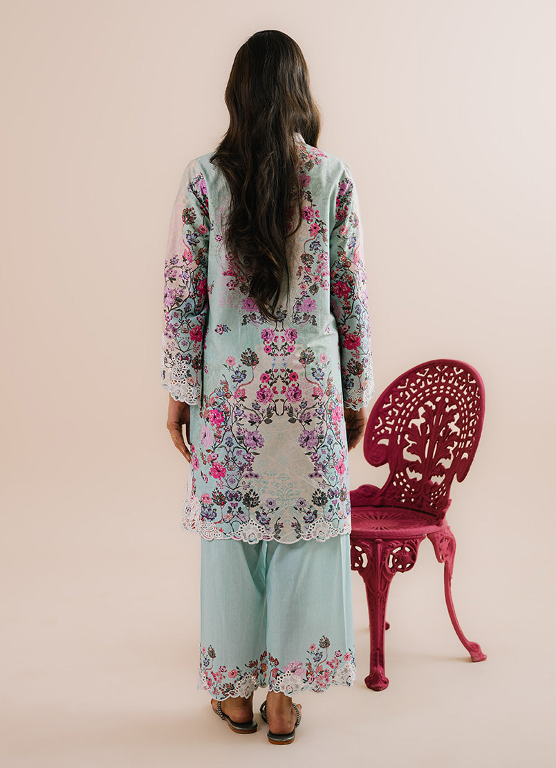Printed Embroidered CO-ORD Set