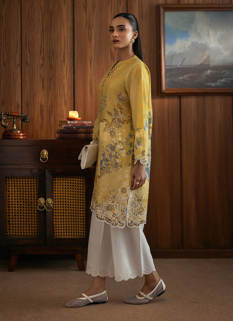Printed Embroidered Kurta