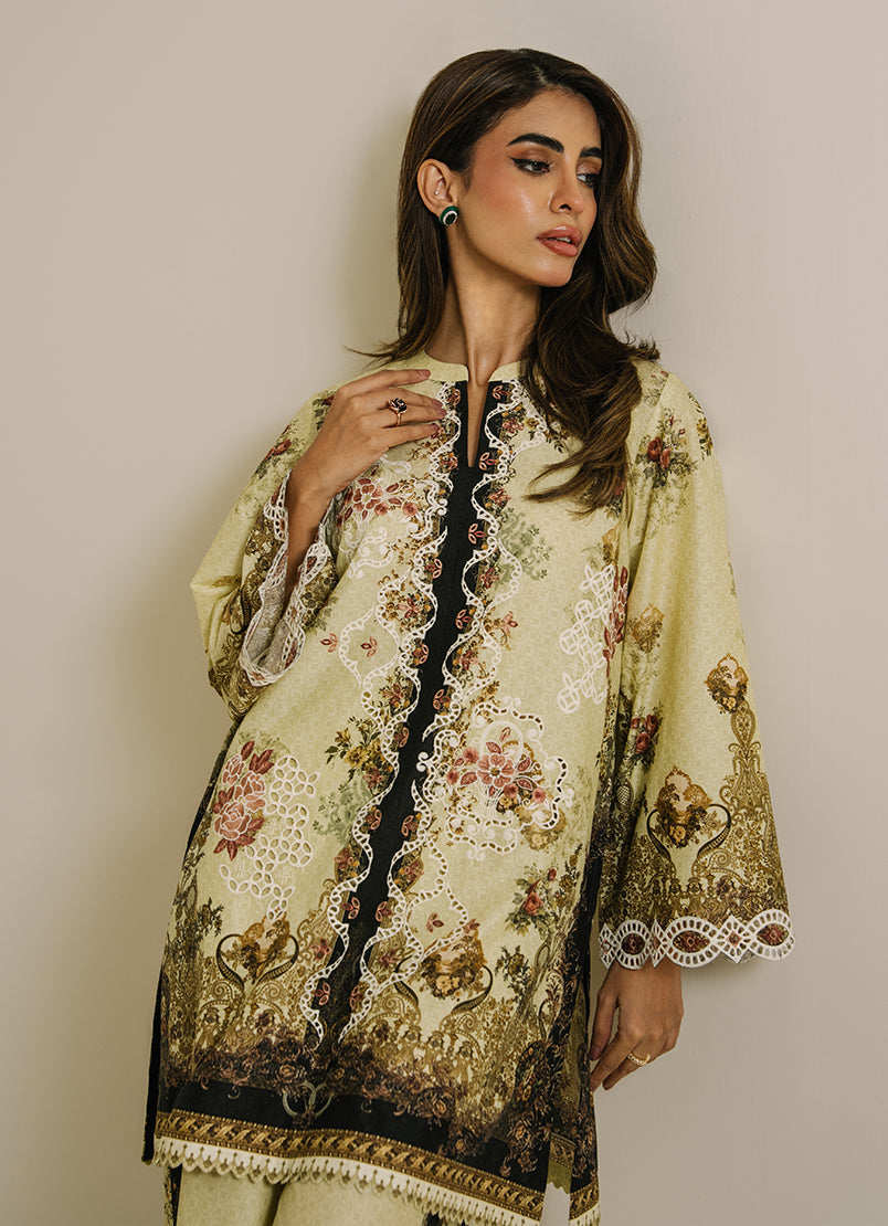 Printed Embroidered CO-ORD Set