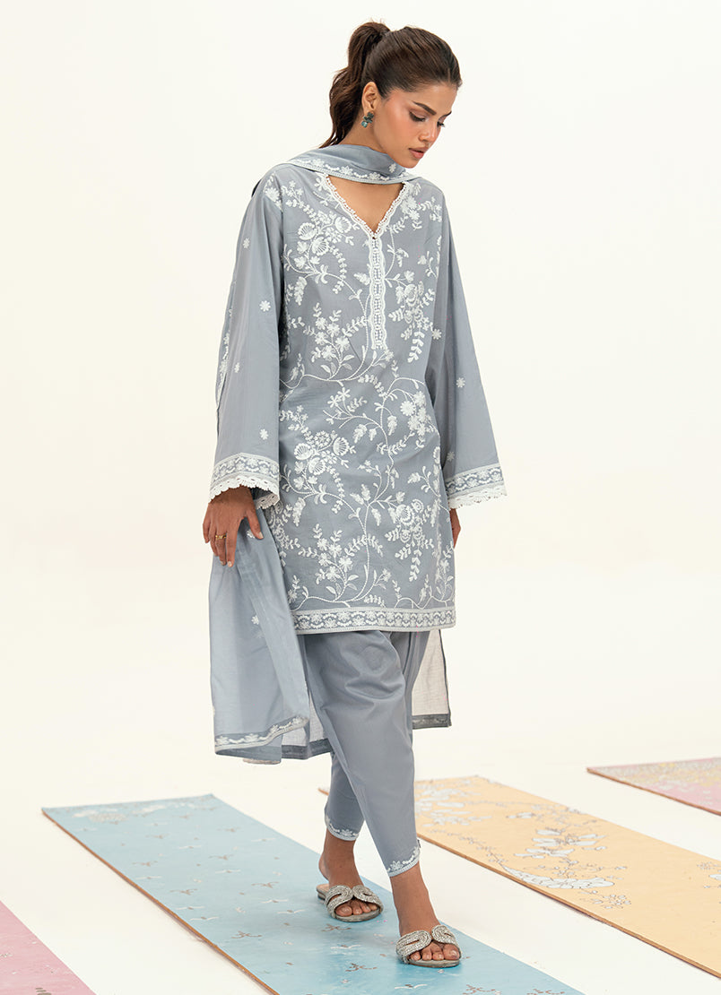 Embroidered 3 PC Suit