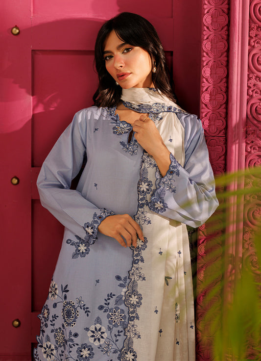 Embroidered 3 PC Suit