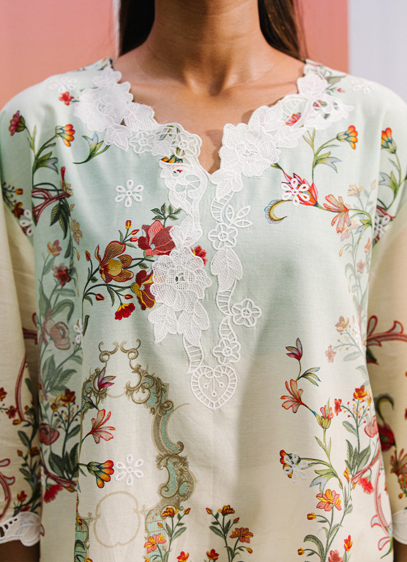 Printed Embroidered Shirt