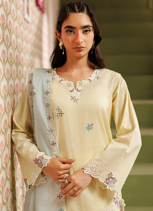 Embroidered 3 PC Suit