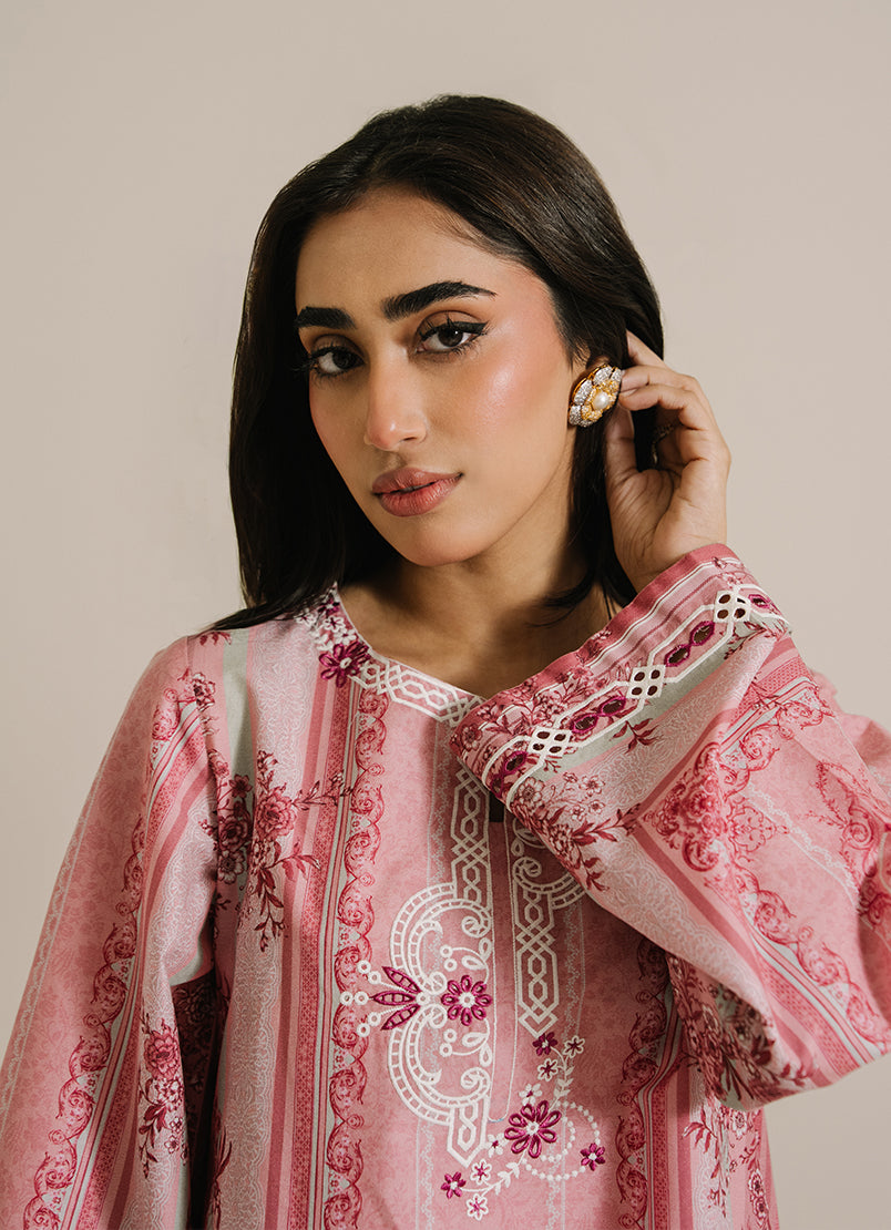 Printed Embroidered CO-ORD Set