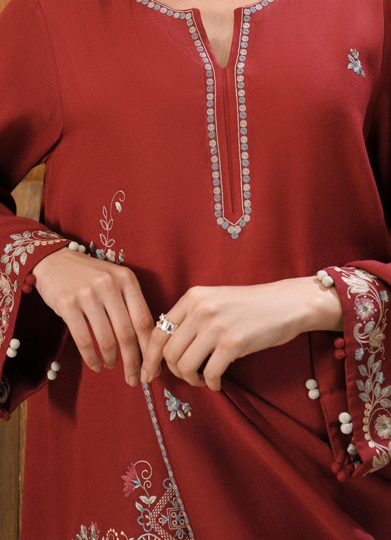 3 PC Embroidered Suit