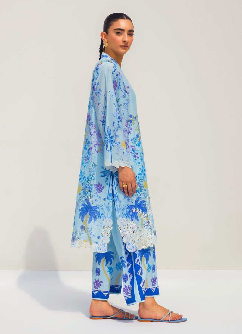 Printed Embroidered CO-ORD Set