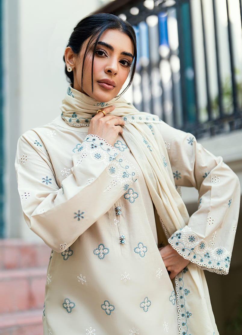 Embroidered 3 PC Suit