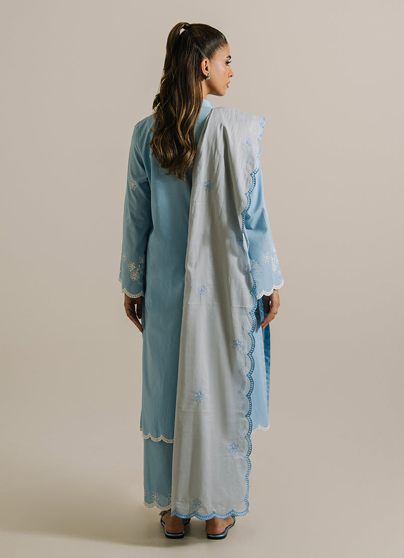 3PC Embroidered Suit