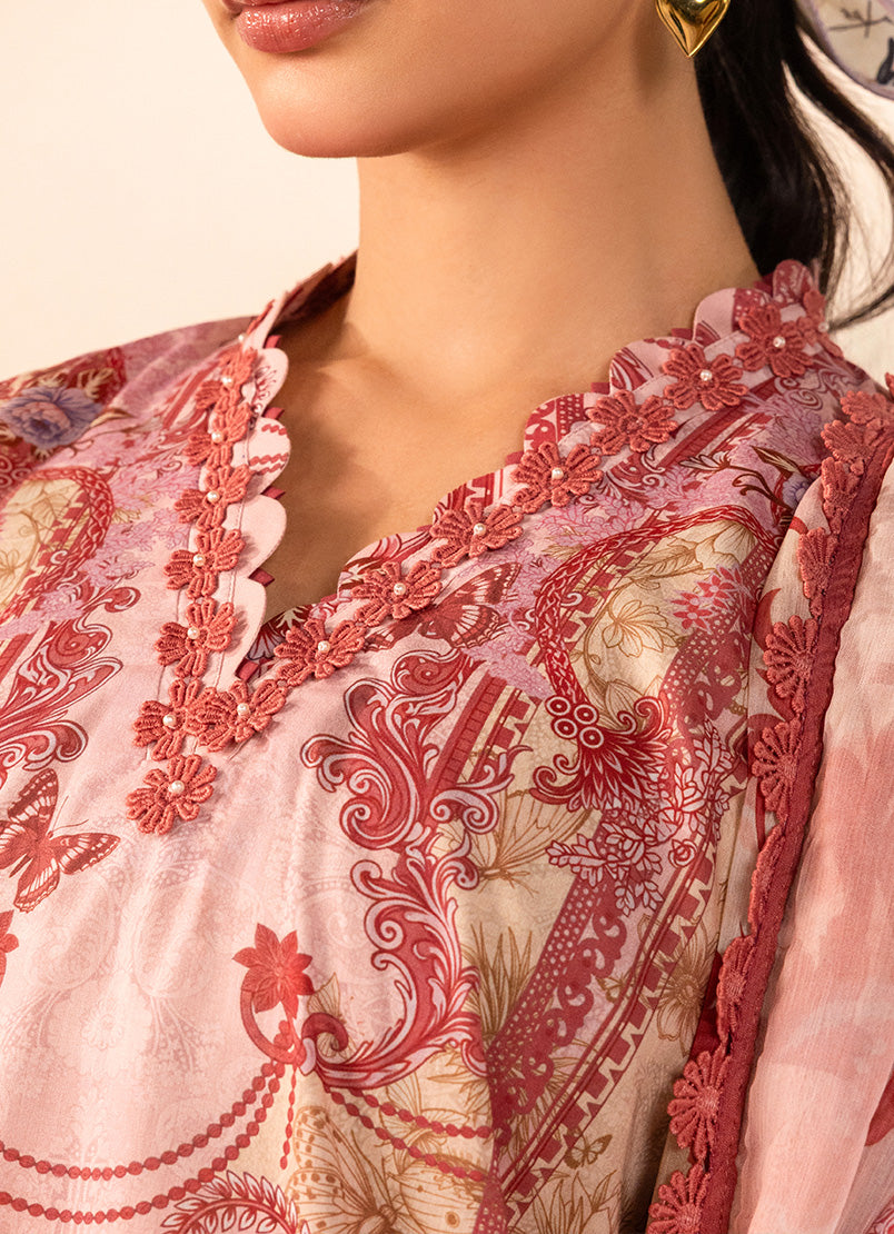Printed Solid 3 PC Suit