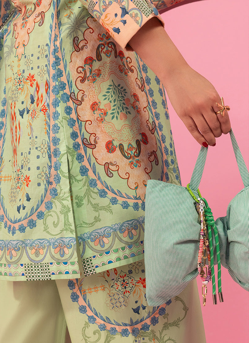 Printed Solid CO-ORD Set