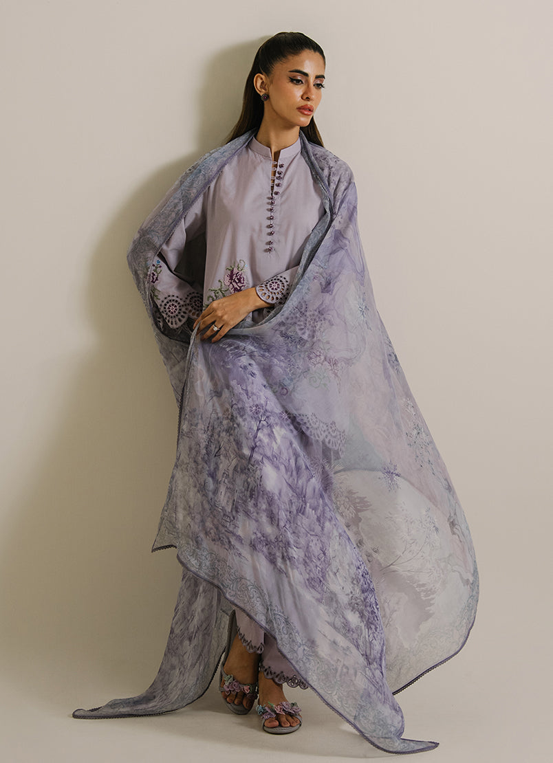 3PC Embroidered Suit