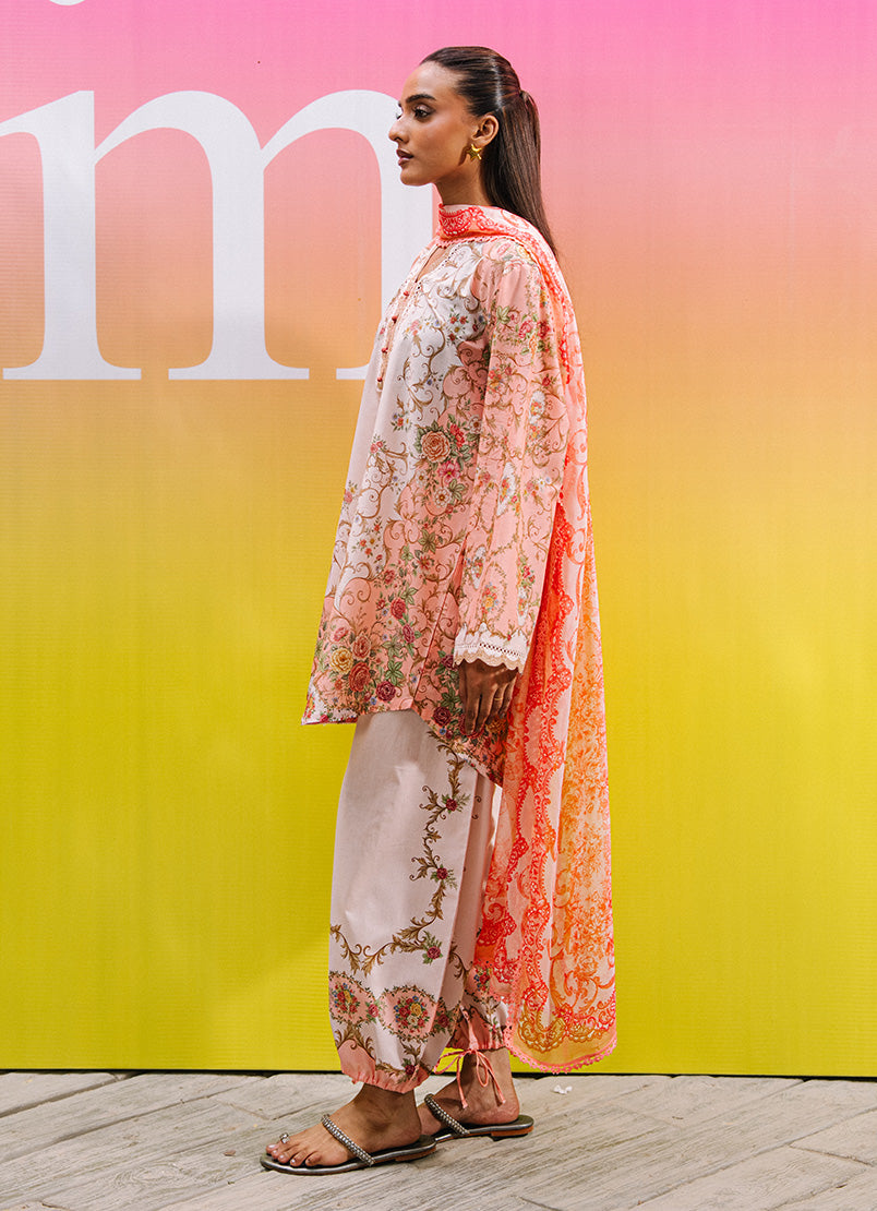 Printed Solid 3 PC Suit