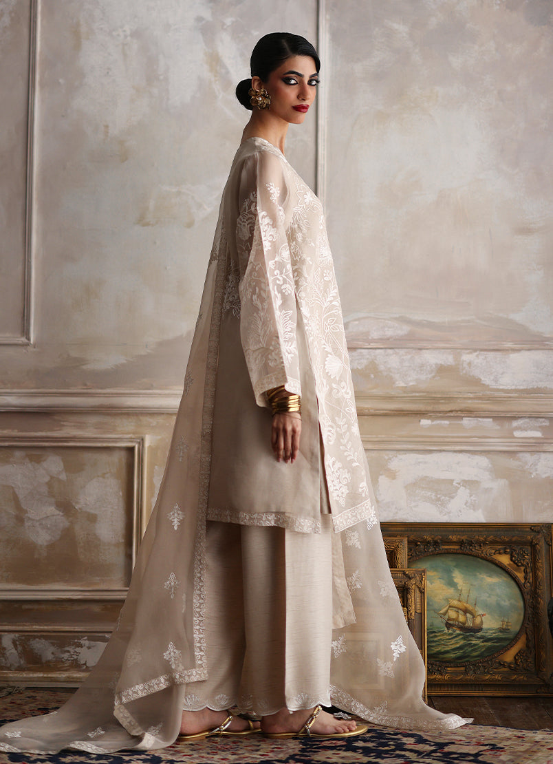 3PC Embroidered Suit