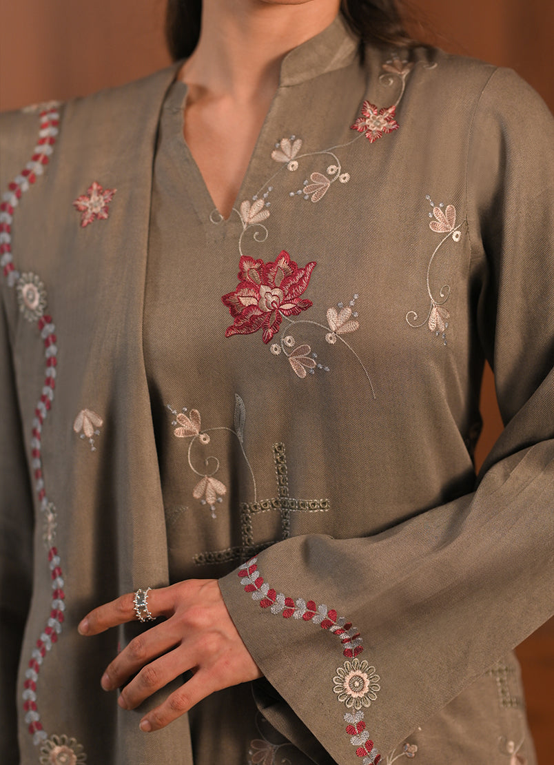 3 PC Embroidered Suit