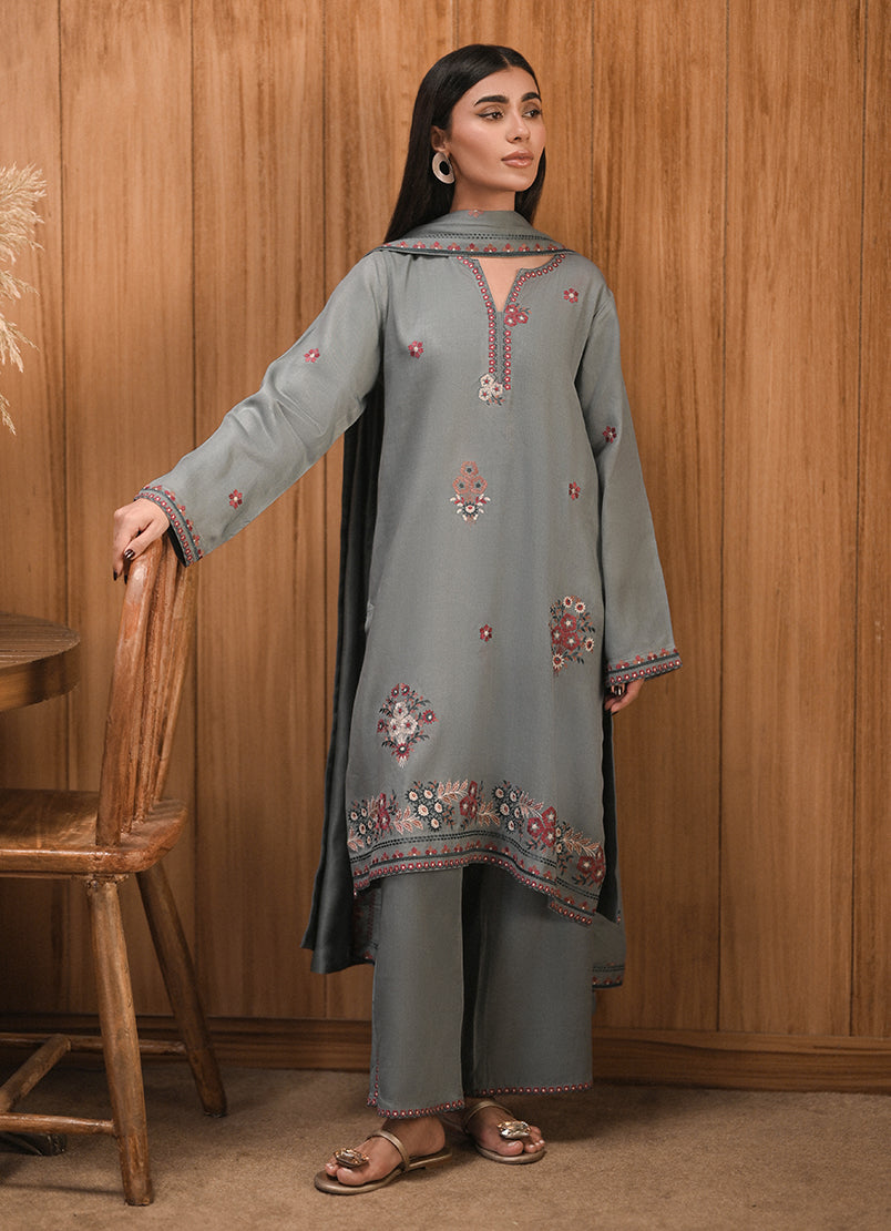 3 PC Embroidered Suit