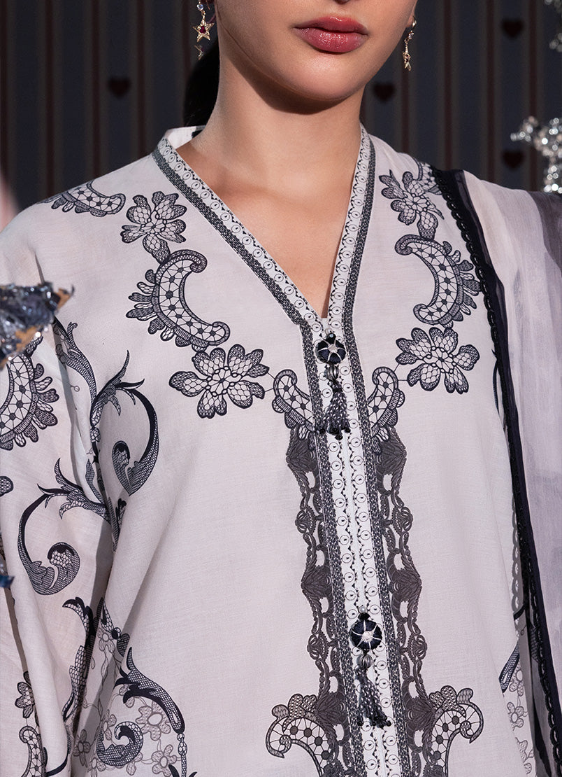 Printed Solid 3 PC Suit