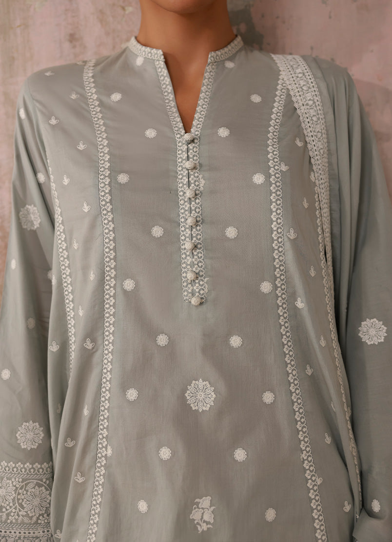 Embroidered 3 PC Suit