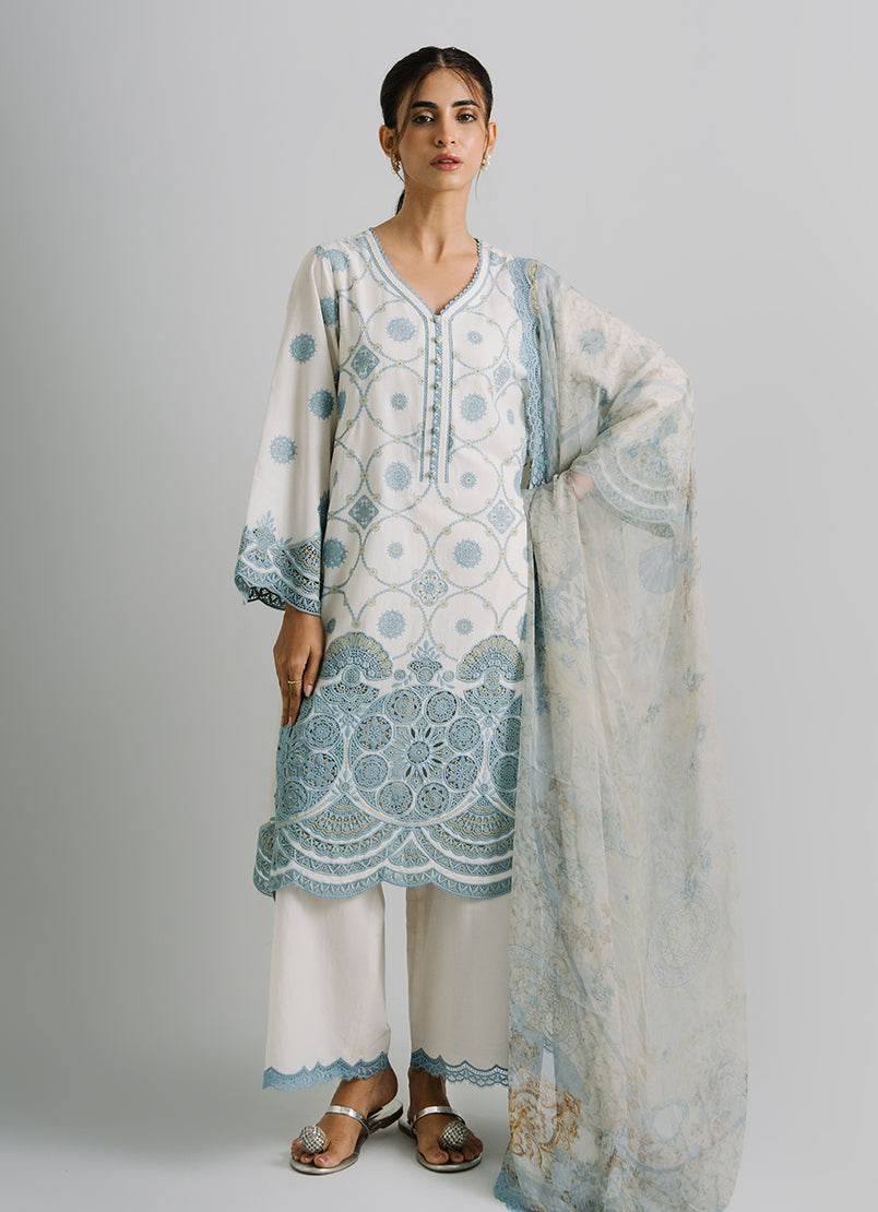 3 PC Embroidered Suit