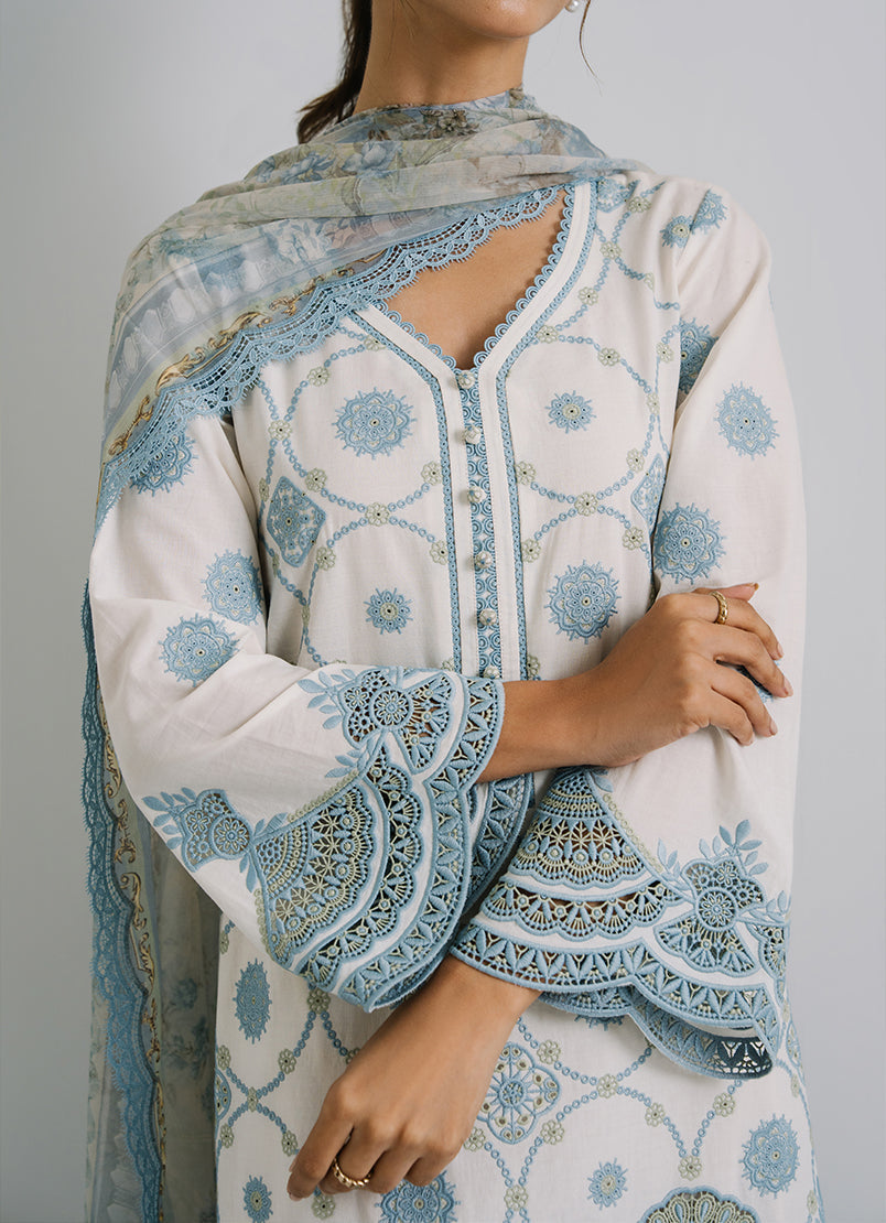 3 PC Embroidered Suit