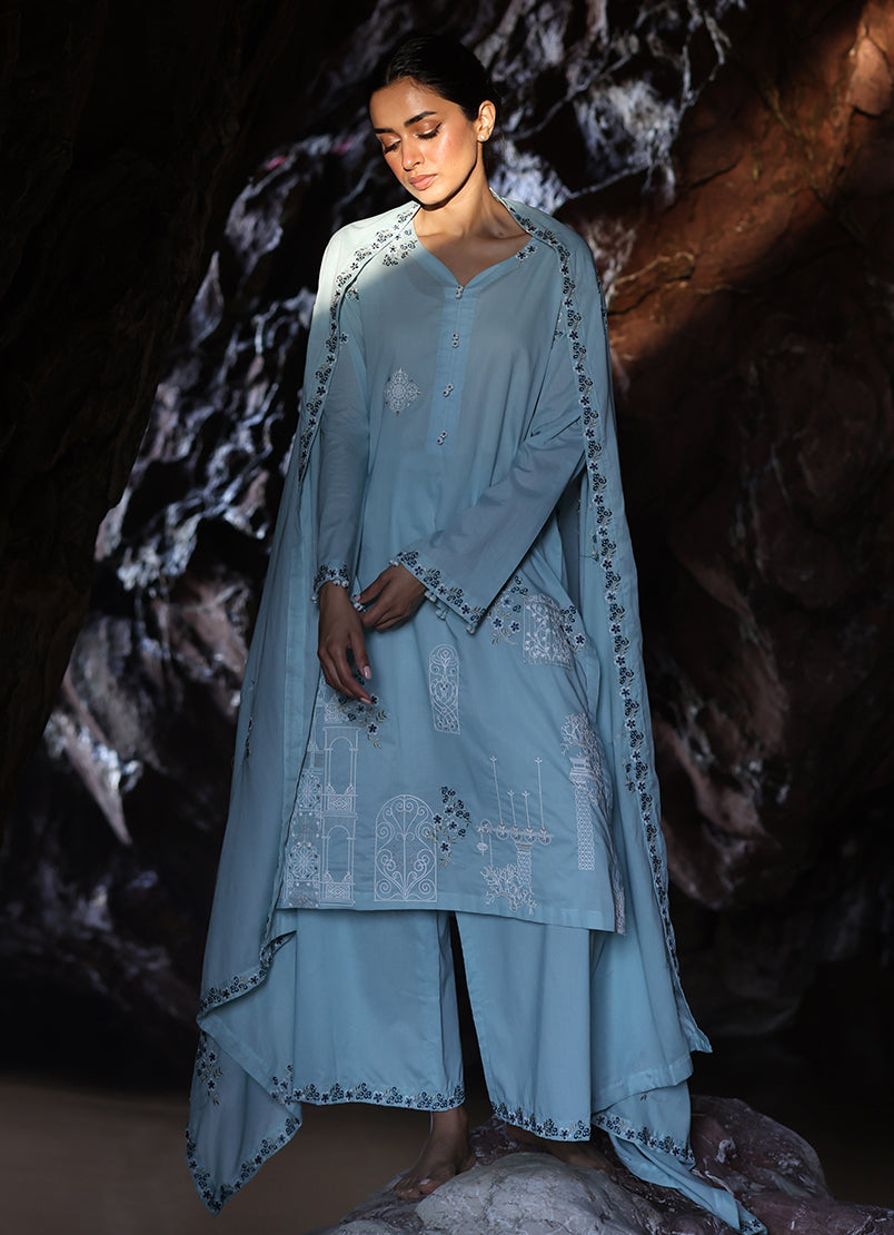 3 PC Embroidered Suit